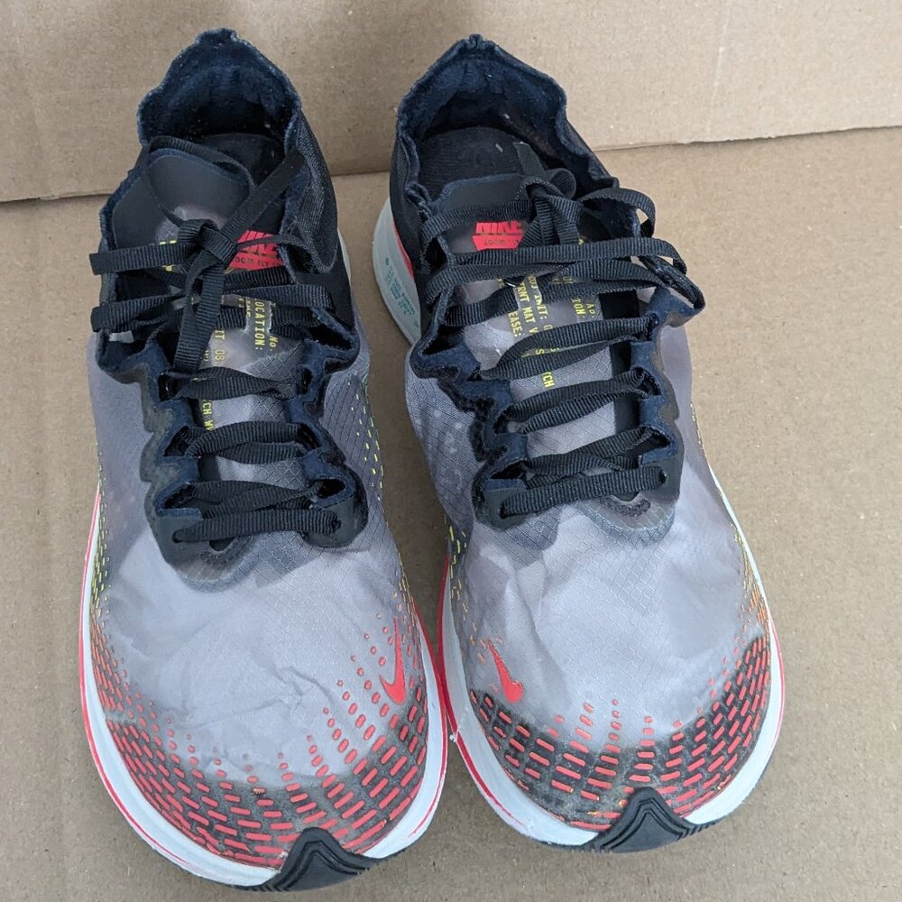 Nike Zoom Fly Sp Fast 'Black Red Orbit Green' BV6105 001 Mens Size 9.5 . - Picture 5 of 14